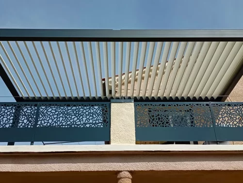 Pergola bioclimatique double